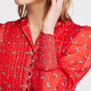 Free People - Flowers in December Blouse